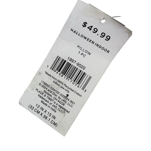 Halloween Moon Pillow Crescent Mirror Moon Holiday Disco Witch Throw Pillow NWT - Picture 2 of 6